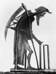 Cricket 'Old Father Time', the weather vane at Lord's Cricket Grou- Old Photo
