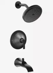 Moen TS2203BL Doux Tub and Shower Trim Package - Black Less Valve