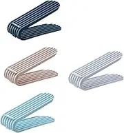KITANDOVE Shoe Slots Organizer 4pcs Plastic Shoe Rack Stand for Home and Dormitory