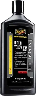 Meguiar's M2616 Mirror Glaze Hi-Tech Yellow Wax – 16 Oz 16 Fl (Pack of 1)