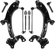 8pcs Front Lower LH RH Control Arm Sway Bar Link Inner Outer Tie Rod Ball Joint Compatible With Acura RDX 2007 2008 2009-2012