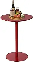 Round Counter Bistro Pub Tables, Metal Bar Table Circular Cocktail Dining Table for Home, Office and Kitchen Desk, Coffee Drink Counter Tables Small Tables