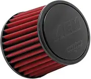 AEM 21-206DK Universal DryFlow Clamp-On Air Filter: Round Tapered; 4.5 in (114 mm) Flange ID; 5.125 in (130 mm) Height; 6.5 in (165 mm) Base; 5.125 in (130 mm) Top