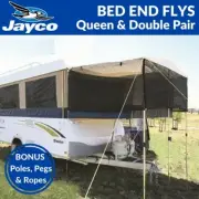 Pair of Jayco Bed End Flys for Swan, Flamingo, Eagle, Hawk & Dove Camper Trailer
