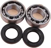 Yurefax Crankshaft Crank Bearing Oil Seal Kit, for GX160 GX200 168F 5.5/6.5HP 2-3.5kw Small Gasoline Engine Motor Generator Trimmer Lawn Mower Crankshaft Oil Seal