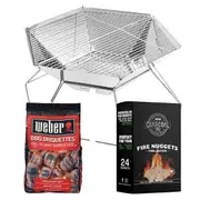 Fire Pit Charcoal Grilling Set