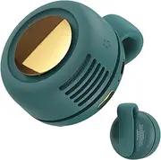 Bladeless Clip On Fan – Portable Wearable Fan with 360° Rotation & 3 Speeds – Quiet Battery Operated Personal Air Cooler – Great Gifts for Travel, Desk, Outdoor & Daily Use (green)