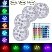 Waterproof Underwater Lights RGB Submersible Aquarium Pool Pond LED Lamp