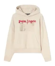 Palm Angels Photograph Printed Drop Shoulder Hoodie S,XL,L,M,XXL Light beige dark red