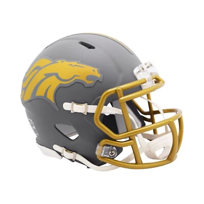 NFL Denver Broncos Mini Helmet Speed Slate Footballhelm 095855630007