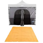 Adventure Kings Gazebo Tent Outdoor + Camping Mesh Flooring 3x3 Portable Folding