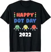 [X.Style] Happy International Dot Day 2022 Polka Dot Kids Toddler Boys ds757 T-Shirt (XL) Black