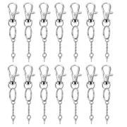 40 Sets Keychain Lobster Clasp Lobster Claw Clasp Keychain Keychain Hooks Rings
