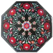 Black Coffee Table Top / Patio Side Table / Marble Lawn Side Table / Side Table