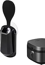 Rice Cooker Spoon Holder, Rice Paddle Holder, Suction Cup Holder, Ergonomic Sushi Paddle Spatula Stand - Kitchen Utensils, Food Grade Rice Spatula with Suction Cup for Rice, Potato Cooker