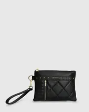 [Belle & Bloom] Be Mine Quilted Pouch - Black