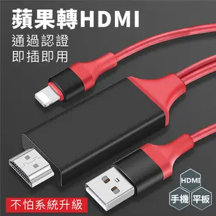 【JHS】Iphone HDMI轉接線 手機轉電視HDMI Apple iPhone轉HDMI 影音轉換線 蘋果轉接線