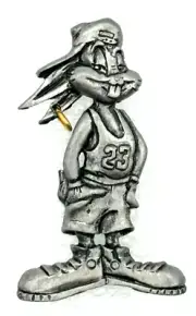 NEW Vintage 1992 Bugs Bunny Pewter Pin Warner Bros Space Jam Michael Jordan #23