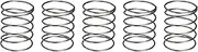 uxcell 5Pcs Compression Spring, 20mm OD, 1mm Wire Size, 25mm Free Length, Spring Steel Construction Extended Mechanical Compression Springs for Shop and Home Repairs, Silver Tone