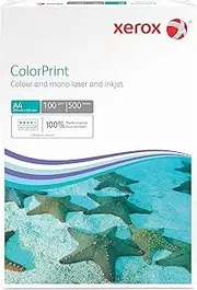 Xerox ColorPrint Premium Colour Laser Printer Paper, White, 100 g/m², A4, FSC Mix Credit, 1 Pack (500 Sheets), 003R95256