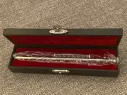 Truly Me Beautiful Silver Metal Flute w/ Red Velvet lined case