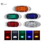 MAXGEPC 1PC 12V 24V AUTO 6LED 信號燈側標記拖車卡車信號燈 AL 防水寬度燈全新