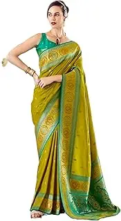 [FASHION BAZAR 365] Women's Pure Soft Banarasi Silk Fabric Traditional Wear Saree 11618, 2