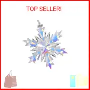 KKY 2024 Christmas Crystal Snowflake Pendant Star Ornament, Christmas Tree Decor