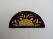 Sun Sunrise Sunset 3-1/2" Embroidered Iron-on Patch (E44)