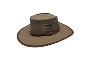 Jacaru Parks Koolaroo Wide Brim Outback Hat - Brown