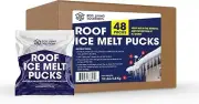 Roof Ice Melt Pucks Calcium Chloride Pucks | Prevent Damage to Roofs from Ice