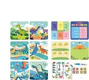 Yplkm Paint with Water Books for Children, Watercolour Colouring Book for Children, Reusable Magic Painting Book Toy, Educational Learning Water Colouring Drawing Paper Kits for Girls