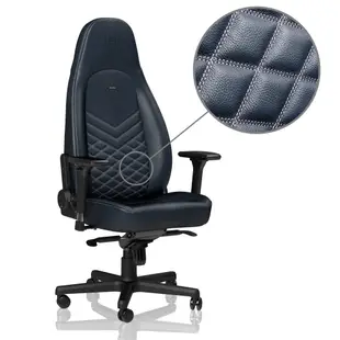 最後1張【全新】【真皮】noblechairs ICON 真皮系列電競椅-午夜藍