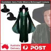 Women Harry Potter Minerva McGonagall Costume Role Play Halloween Cosplay Outfit