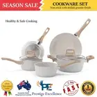 Non-Stick Induction Cookware Set Saucepan Casserole Dish Frypan with Glass Lid