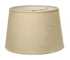 18 Light Wheat Rounded Empire Slanted Linen Lampshade