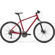 Merida Crossway 500 Hybrid Bike Burgundy/Dark Red