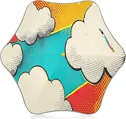 [Joitme] Comic Cloud Unisex Kids Umbrella - Yellow, Comic Cloud Yellow-1, one size