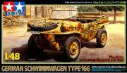 1/48 Scale Tamiya Models GERMAN SCHWIMMWAGEN TYPE 166 KIT Item #32506