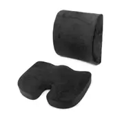 Memory Foam Back Support Seat Cushion Pillows Car Chair Pad Cushions