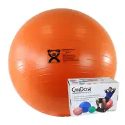 CanDo Inflatable Exercise Ball - ABS Extra Thick - Orange - 22" (55 cm), Retail
