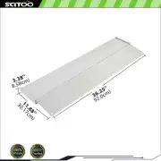 11.88"L x 36.25"W x 3.38"H Portable Aluminum Threshold Ramp Applicable height 2"
