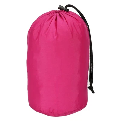 Stuff Sack 5"x10" Waterproof Outdoor Drawstring Bag for Camping Rose Red