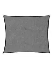 [Wallaroo] 280GSM Outdoor Sun Shade Sail Canopy 4m x 4m in Grey