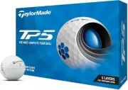 TaylorMade 2021 TP5 Golf Balls - Multi-Layer, 12-Pack, White, PGA Tour