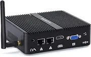 Mini Computers with Windows 10 Celeron J4125, Dual NIC Mini PC 32GB DDR4 RAM 512GB SSD, Micro Computer WiFi BT4.0, HDMI VGA RS232 COM USB3.0 Cheap PC ALLASONE