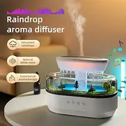 A USB Powered Colorful Glanet Cprack Design Flame Humidifier Cold Mist Pre FIlter Plastic Material Evaporative 36V Multifunctional Room T omantic And Soothing
