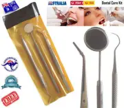 DENTAL TARTAR PLAQUE CALCULUS TOOTH SCRAPER SCALER REMOVER MIRROR TOOLS SET KIT