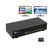 CKLau 4 Port Multi-view KVM Switch HDMI, HDMI Split KVM Switcher with Cables,...