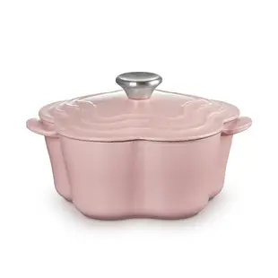 Le Creuset 山茶花鑄鐵鍋 湯鍋 燉鍋 甜心粉 20cm+早餐穀片碗 沙拉碗 料理碗 18cm 雪紡粉